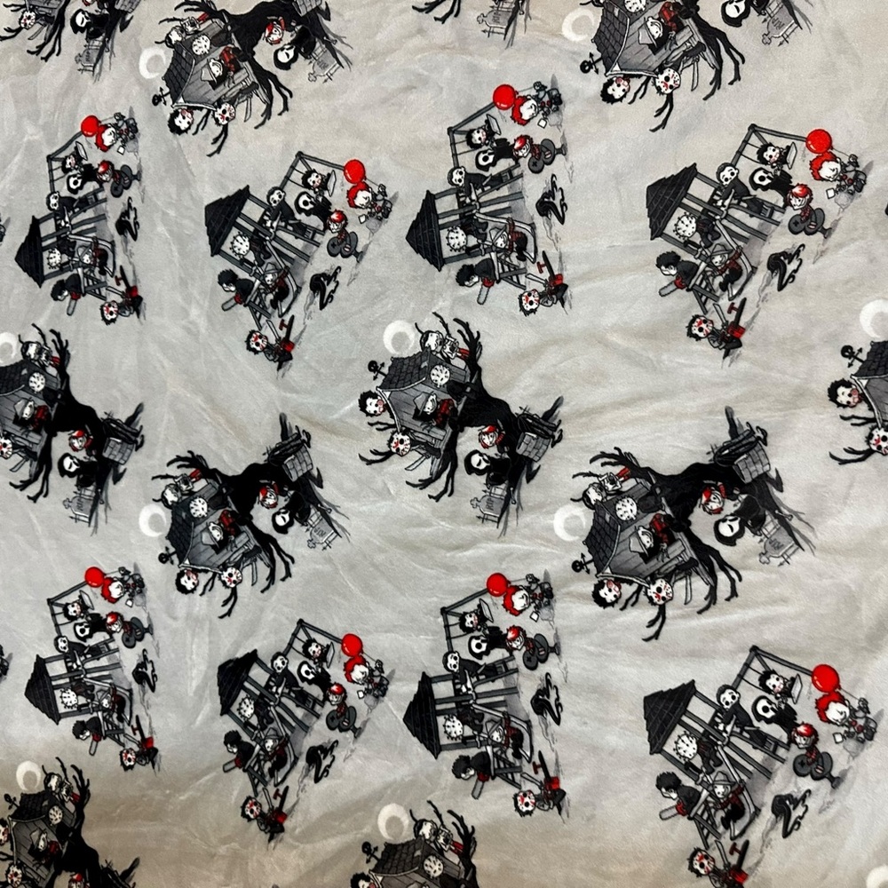 Minky Horror Characters blanket NWOT - Picture 2 of 6